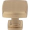 Jeffrey Alexander 1-1/4" Overall Length Satin Bronze Square Renzo Cabinet Knob 141SBZ - alternate 3
